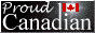 Proud to be a Canadian! A web button with the description: Proud to be a Canadian!