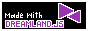 A web button with the description: Made with dreamland.js, a small, utilitarian web framework